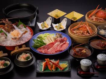 ＜期間限定★冬のグルメプランのご紹介＞「伊勢海老×佐賀牛×蟹会席」・「河豚×蟹会席」